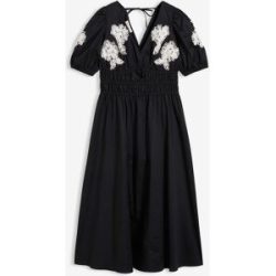 bonprix Midikleid mit Stickereischwarz 46Damen