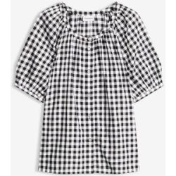 bonprix Bluse aus reiner Baumwolleschwarz 42Damen