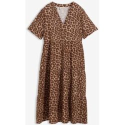 bonprix Tunika-Kleid aus weichem Musselinbraun 36Damen