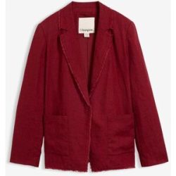 bonprix Blazer aus reinem Leinenrot 36Damen