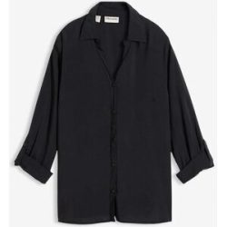 bonprix Leichte Bluse aus fließender Viskoseschwarz 46Damen