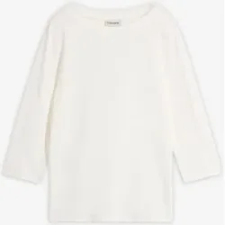 bonprix Shirt aus reiner schwerer Bio-Baumwolleweiß 48Damen