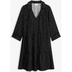 bonprix Kurzes Kleid aus Viskose-Mixschwarz 44Damen