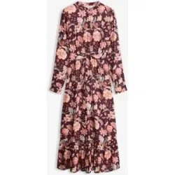 bonprix Maxikleid aus fließender Viskoselila 44Damen