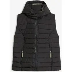 bonprix Steppweste mit Kapuzeschwarz 44Damen
