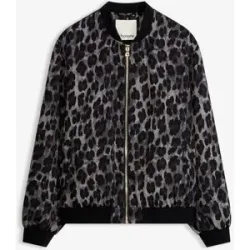 bonprix Blouson aus fließendem Satingrau 42Damen