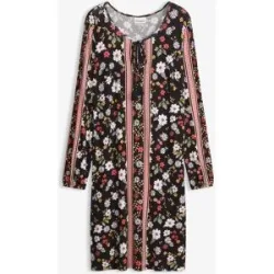 bonprix Tunika-Kleid aus softem Viskose-Mixschwarz 44Damen