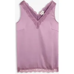 bonprix Spitzentop mit V-Ausschnittlila 40Damen