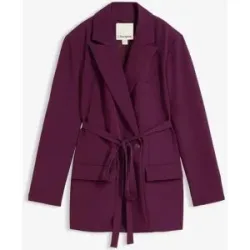 bonprix Blazer mit Bindegürtellila 48Damen
