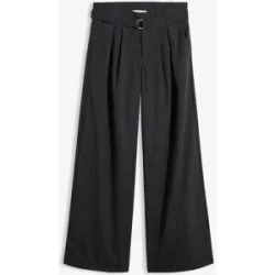 bonprix Weite Bundfaltenhosegrau 40Damen
