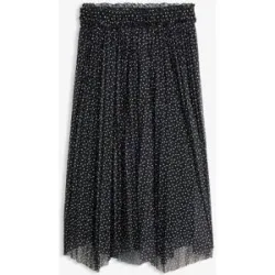bonprix Plissée-Rock in Midi-Längeschwarz 44Damen