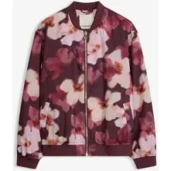 bonprix Blouson aus fließendem Satinrot 40Damen