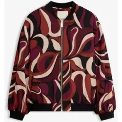bonprix Blouson aus fließendem Satinrot 50Damen