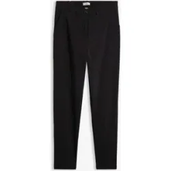 bonprix Bauchweg-Bengalin-Zigarettenhose aus elastischem Viskose-Mixschwarz 40Damen