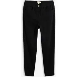 bonprix High-Waist-Mom-Twillhose aus Baumwoll-Mixschwarz 36Damen