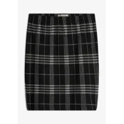 bonprix Tartan-Minirockschwarz 32Damen