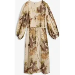 bonprix Maxikleid aus Ramiebeige 50Damen