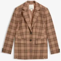bonprix Blazer aus weichem Woll-Mixbraun 52Damen