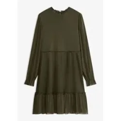 bonprix Jerseykleid aus feinem Meshgrün 48Damen