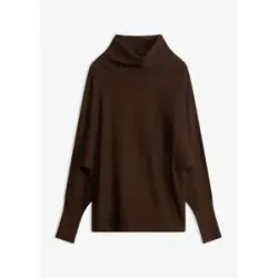 bonprix Rollkragenpullover aus Viskose-Mixbraun 40Damen