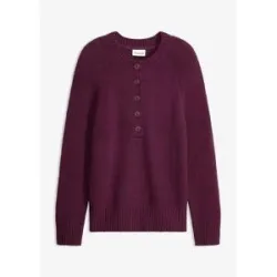 bonprix Pullover aus Baumwoll-Mixlila 44Damen