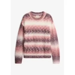bonprix Strickpullover mit Wollanteilrot 44Damen