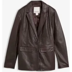 bonprix Blazer aus Lammnappabraun 50Damen