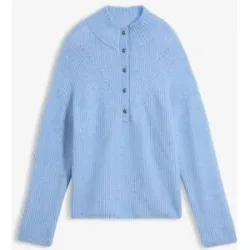 bonprix Oversize-Wollpullover mit Alpakablau 48Damen