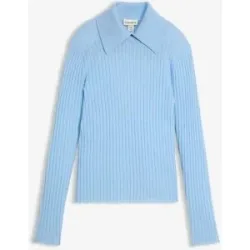 bonprix Feinstrickpullover aus Merinowolleblau 48Damen