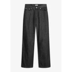 bonprix Straight-Jeans Mid Waistschwarz 50Damen