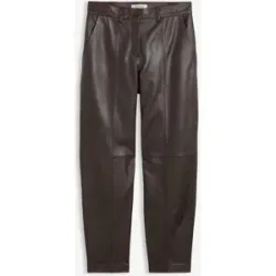bonprix Lederhose aus Lammnappabraun 40Damen