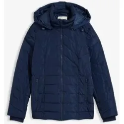 bonprix Leichte Steppjacke mit abnehmbarer Kapuzeblau 44Damen