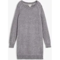 bonprix Oversize-Kleid in Strickgrau 48Damen