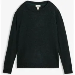 bonprix Strickpullover aus Polyacryl, mit Rundhals-Ausschnitt, melierte Optik