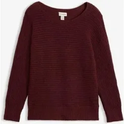 bonprix Strickpullover strukturierte Strickqualität, mit U-Boot-Ausschnitt und weitem Langarm