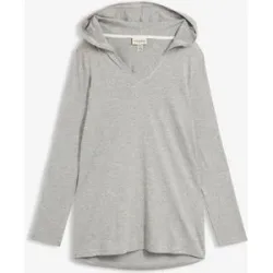 bonprix Longshirt mit Kapuzegrau 52Damen