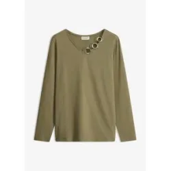 bonprix Langarmshirt mit Ösengrün 36Damen