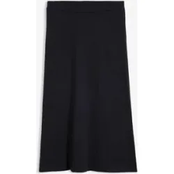 bonprix Strickrock aus weichem Woll-Mixschwarz 52Damen