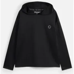 bonprix Oversized Sport-Hoodie, schnelltrocknendschwarz 48Damen