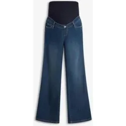 bonprix Umstandsjeans mit Bio-Baumwolle, Loose Fitblau 50Damen
