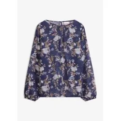bonprix transparente Chiffon-Tunikablau 54Damen