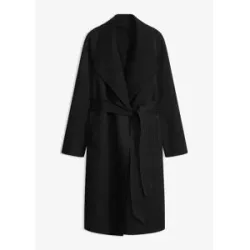 bonprix Mantel mit Bindebandschwarz 46Damen