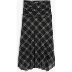 bonprix Jersey-Rock aus feinem Meshschwarz 44Damen