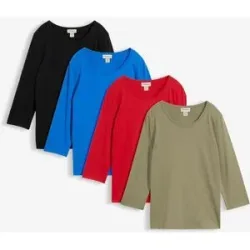 bonprix Shirt 3/4-Arm (4er Pack)blau 48Damen