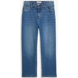 bonprix Straight-Jeans High Waist, croppedblau 38Damen