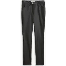 bonprix Beschichtete Bauchweg-Bengalin-Hose aus Viskose-Mixschwarz 52Damen