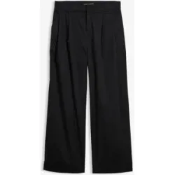 bonprix Hose aus Baumwoll-Mix in Barrelformschwarz 50Damen