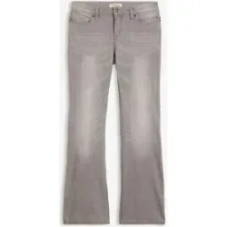 bonprix Bootcut-Jeans Mid Waist, Komfort-Stretchgrau 46Damen
