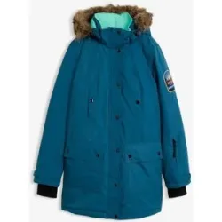 bonprix wasserdichte Funktions-Outdoor-Longjacke mit Kapuzepetrol 48Damen