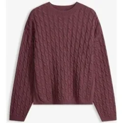 bonprix Pullover mit Zopfmusterlila 36Damen